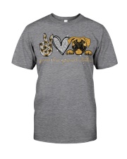 Peace love personal stalker Classic T-Shirt front