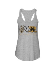 Peace love personal stalker Ladies Flowy Tank tile