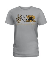 Peace love personal stalker Ladies T-Shirt tile