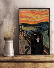 Black cat scream 11x17 Poster lifestyle-poster-3