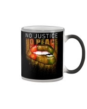 No justice No peace Color Changing Mug tile
