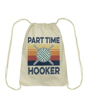 Part time hooker Drawstring Bag tile