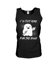 I'm just here for the boos Unisex Tank tile