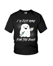 I'm just here for the boos Youth T-Shirt tile
