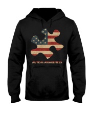 American puzzle Hooded Sweatshirt tile