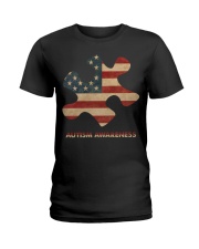 American puzzle Ladies T-Shirt tile