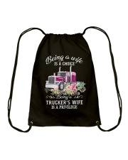 Being a wife is a choice Drawstring Bag tile