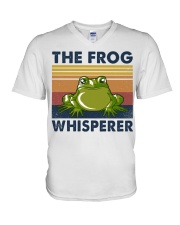 The frog whisperer V-Neck T-Shirt tile