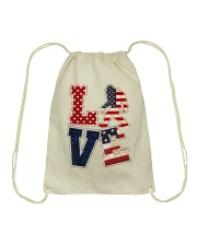 Love America Drawstring Bag tile