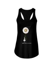 Never Give Up Ladies Flowy Tank tile