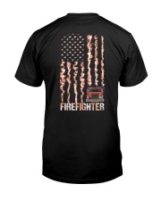 Firefighter Independence Day Classic T-Shirt back