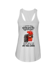 Resting face Ladies Flowy Tank tile