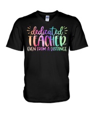 Dedicated teacher V-Neck T-Shirt tile