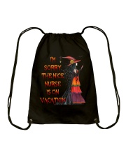 I'm sorry the nice nurse is on vacation Drawstring Bag tile