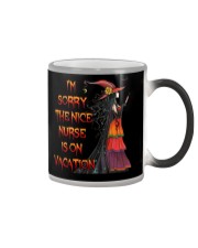 I'm sorry the nice nurse is on vacation Color Changing Mug tile
