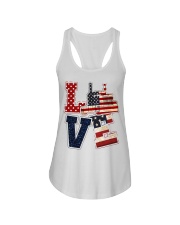 Love America Ladies Flowy Tank tile