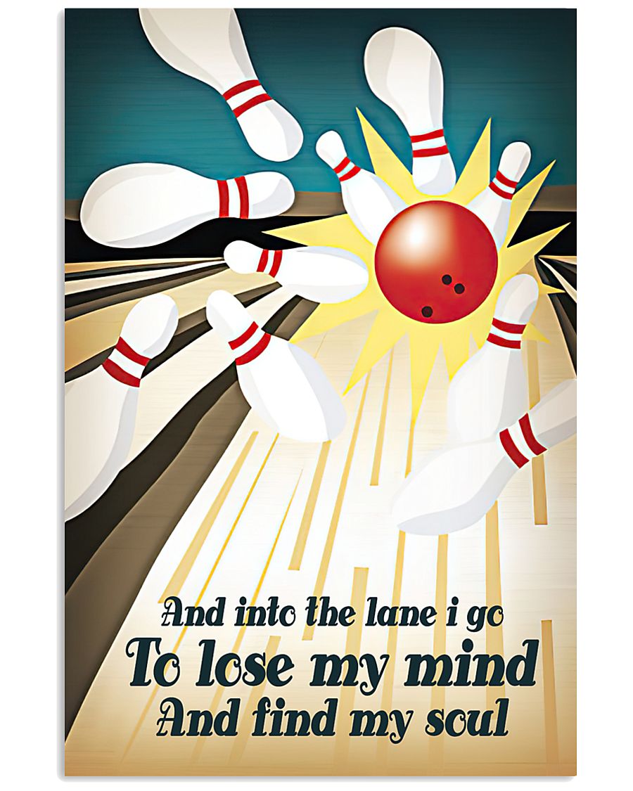 And into the lane I go 11x17 Poster