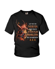 Get off my nerves Youth T-Shirt tile