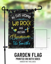 In this home we rock an extra chromosome 11.5"x17.5" Garden Flag aos-garden-flag-11-5-x-17-5-lifestyle-front-01