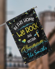 In this home we rock an extra chromosome 11.5"x17.5" Garden Flag aos-garden-flag-11-5-x-17-5-lifestyle-front-17