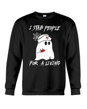 I stab people for a living Crewneck Sweatshirt tile