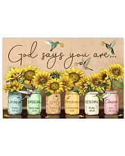 God says you are 17x11 Poster front
