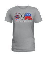 Peace love republican - Printed apparels Ladies T-Shirt tile