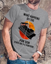 What happens on the pontoon Classic T-Shirt lifestyle-mens-crewneck-front-4