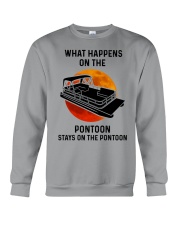 What happens on the pontoon Crewneck Sweatshirt tile