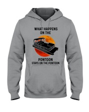 What happens on the pontoon Hooded Sweatshirt tile