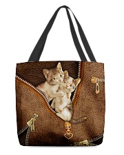 Lovely Cats Leather Pattern Print All-over Tote back