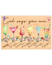 God says you are 17x11 Poster front