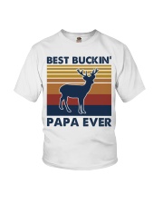 Best buckin' papa ever Youth T-Shirt tile