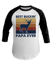 Best buckin' papa ever Baseball Tee tile
