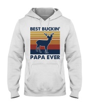 Best buckin' papa ever Hooded Sweatshirt tile