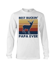 Best buckin' papa ever Long Sleeve Tee tile