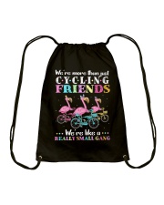We are more than cycling friends Drawstring Bag tile