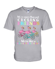 We are more than cycling friends V-Neck T-Shirt tile