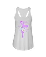 Faith hope love Ladies Flowy Tank tile