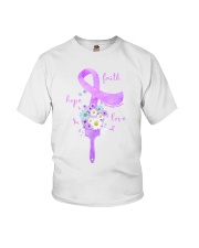 Faith hope love Youth T-Shirt tile