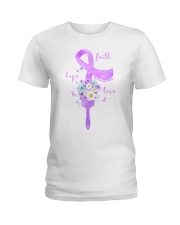 Faith hope love Ladies T-Shirt tile