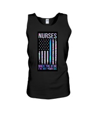 Nurse back the blue Unisex Tank tile
