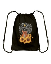 God says you are Drawstring Bag tile