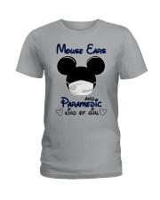 Mouse ears and paramedic of girl Ladies T-Shirt tile