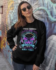 Cystic fibrosis is a journey Crewneck Sweatshirt lifestyle-unisex-sweatshirt-front-3