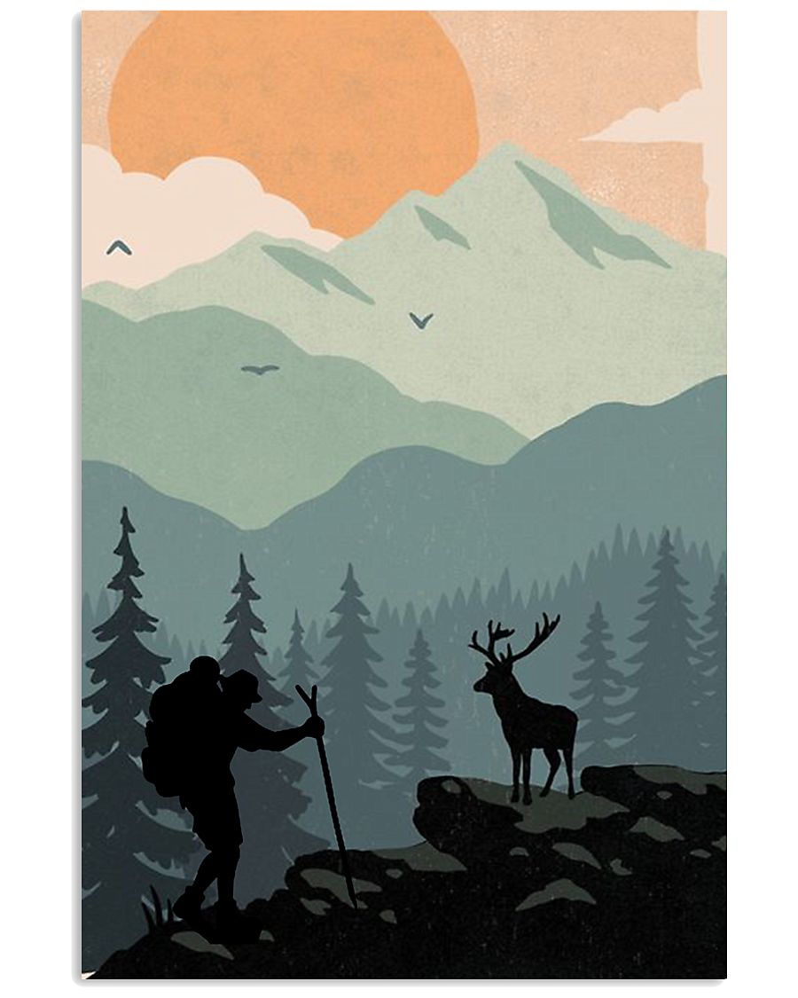 Vintage Hiking 11x17 Poster