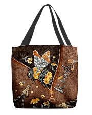 Be kind Leather pattern print All-over Tote front