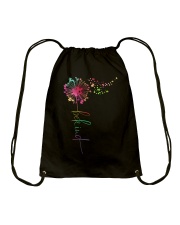 Be kind dandelion Drawstring Bag tile