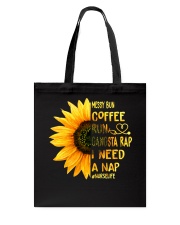 Messy bun Tote Bag tile