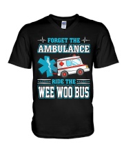 Forget the ambulance ride the EMT V-Neck T-Shirt tile